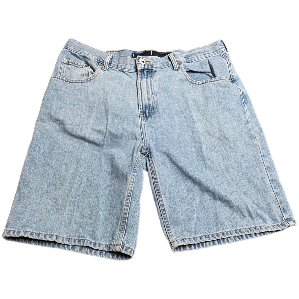 Nautica NS83‎ J-Class Y2K Relaxed Fit Denim Shorts Men's Size 38 Light Wash Blue